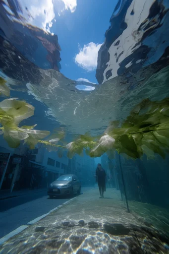 Luminous Submerged Etherealism style reference image — underwater photography