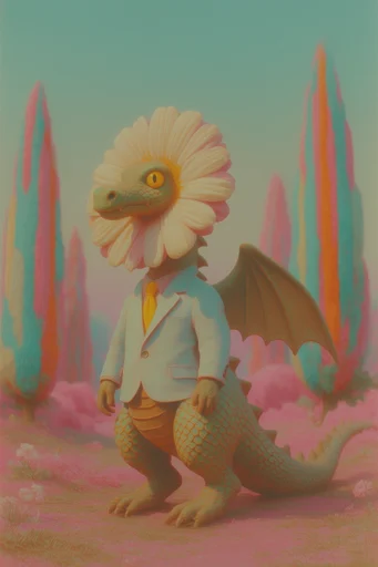 Sun-Drenched Retro Surrealism style reference image — surrealist composition