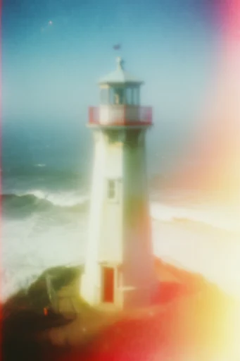Atmospheric Analog Nostalgia style reference image — dreamy haze