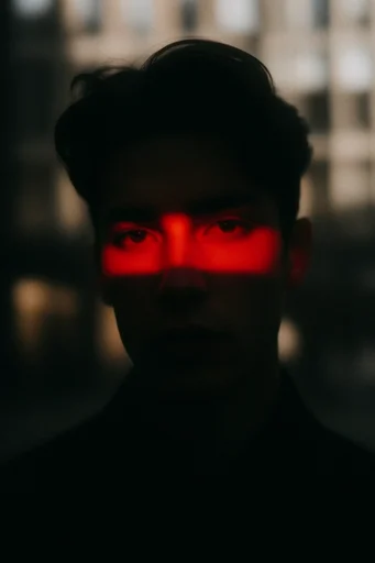 Cinematic Crimson Noir style reference image — cinematic noir