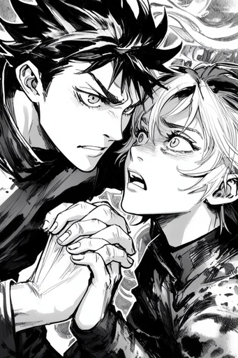 Cinematic Monochrome Noir style reference image — monochrome graphic novel