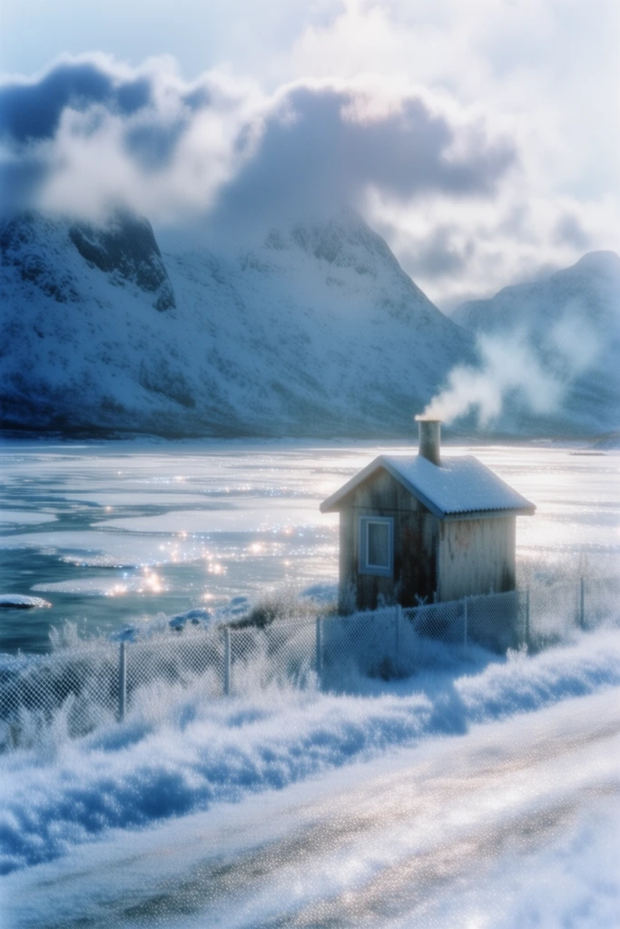 Luminous Aqueous Solitude style AI image example 2