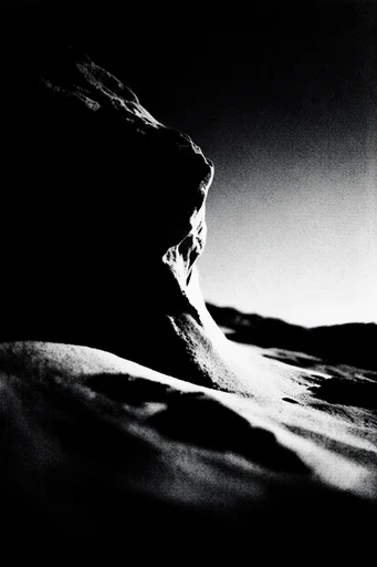 Gritty Chiaroscuro Noir style AI image example 2