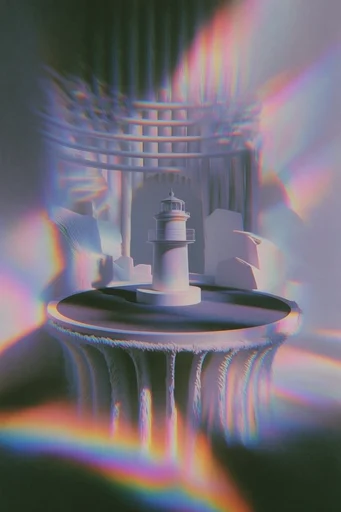 Chromatic Dream Haze style reference image — ethereal aura
