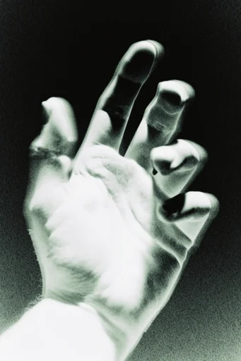 Ethereal Noir Luminescence style reference image — pitch-black void