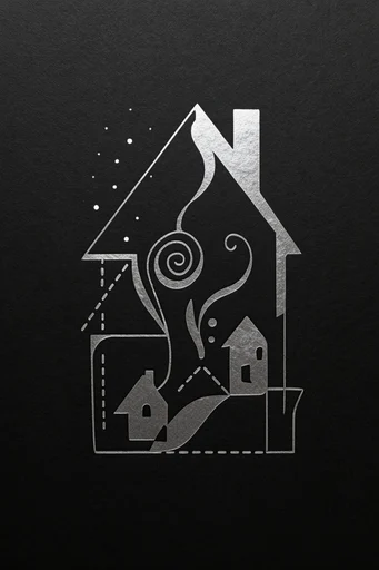 Monochromatic Avant-Garde Noir style AI image example 4