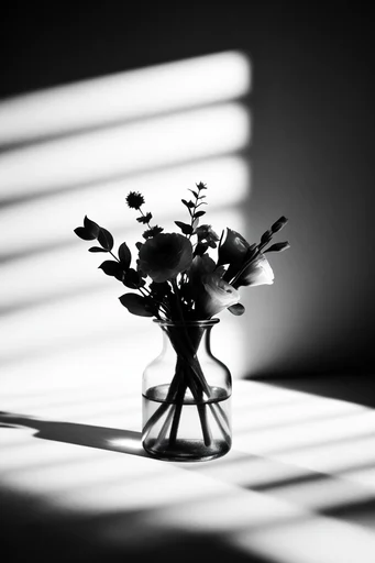 Graphic Chiaroscuro Minimalism style reference image — modernist still life