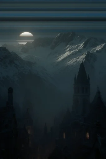 Cinematic Gothic Nocturne style reference image — cinematic chiaroscuro