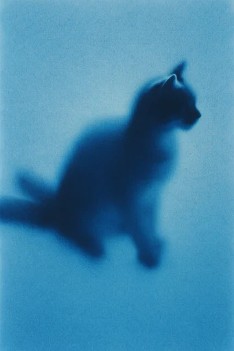 Monochromatic Ethereal Blur style reference image — frosted glass texture