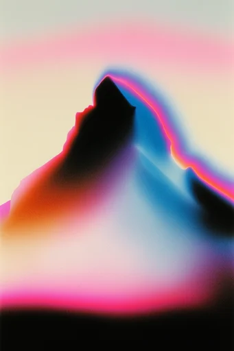 Ethereal Thermal Aura style reference image — airbrush gradient