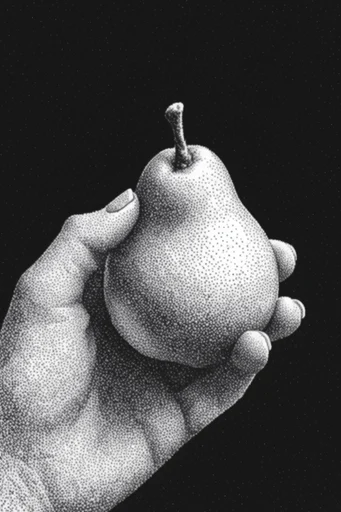 Luminous Pointillist Noir style reference image — pointillism