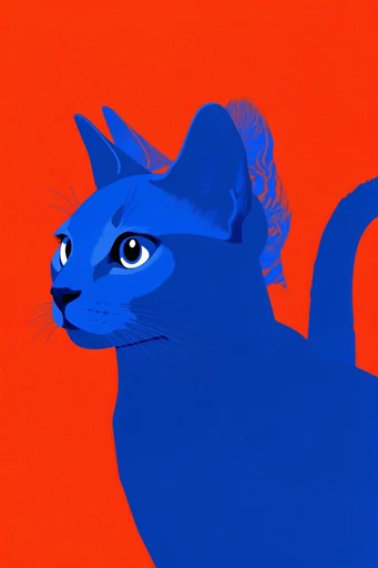 Retro Surrealist Pop style reference image — high-contrast graphic