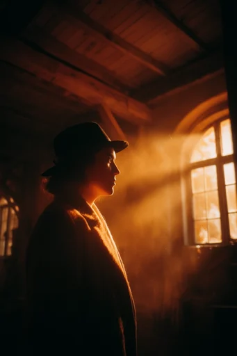Cinematic Volumetric Chiaroscuro moodboard — generate AI images in this style