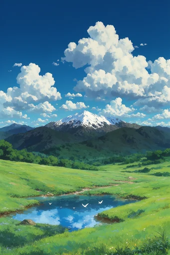 Nostalgic Ghibli Pastoral style reference image — Studio Ghibli style