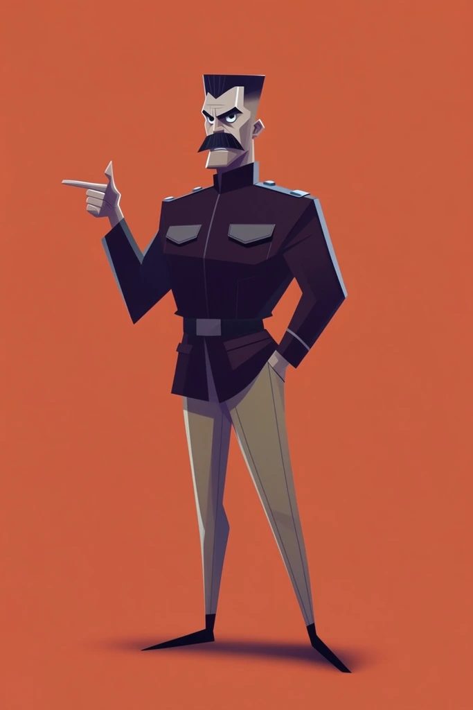 Sharp Geometric Retro-Futurism style AI image example 2