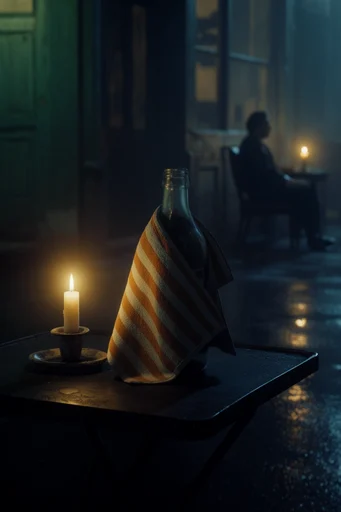 Atmospheric Gothic Noir style reference image — chiaroscuro lighting