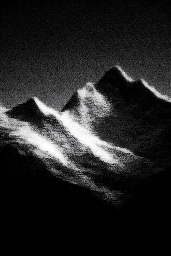 Textured Monochrome Noir style reference image — high-contrast monochrome