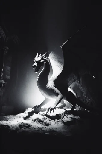 Spectral Gothic Noir style reference image — liminal space