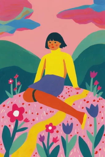Vibrant Fauvist Folk moodboard — generate AI images in this style
