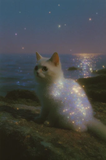 Ethereal Twilight Dreamcore style reference image — shimmering glitter overlay