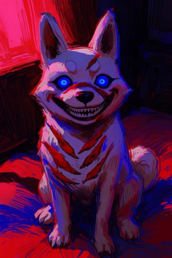 Nocturnal Cyber-Gothic Expressionism style AI image example 3