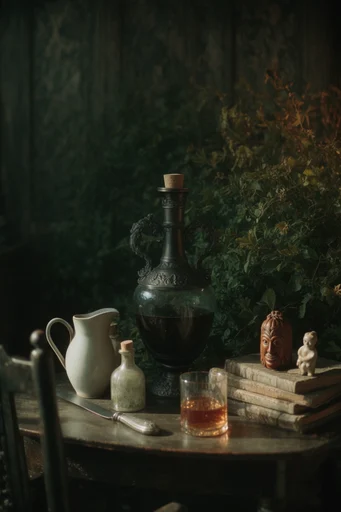 Cinematic Overgrown Wilderness style reference image — cinematic lighting