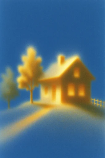 Luminous Airbrushed Minimalism style reference image — ethereal halo effect