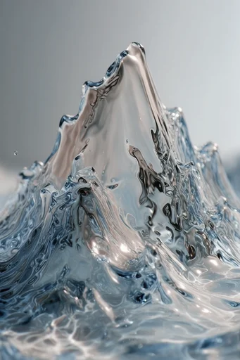 Hyper-Luminescent Fluid Realism style reference image — hyper-realistic macro photography