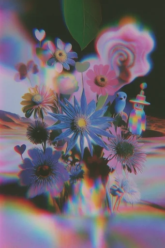 Chromatic Thermal Mirage style reference image — dreamcore light leaks