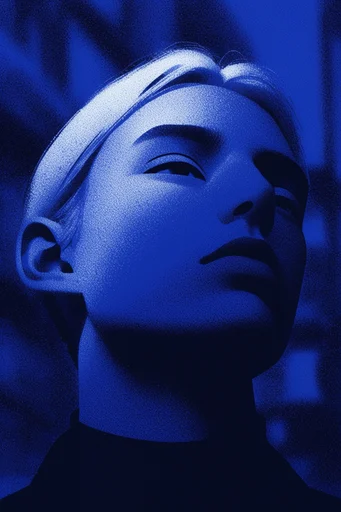 Ethereal Neon Noir style reference image — liminal space