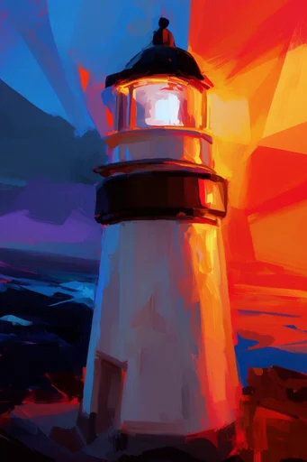 Vibrant Expressionist Geometry style reference image — bold impasto brushstrokes