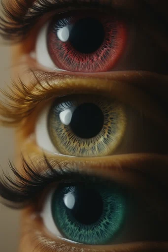 Luminous Ocular Macro style reference image — intricate iris details
