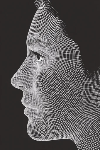 Monochrome Algorithmic Precision style reference image — geometric abstraction