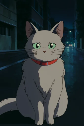 Midnight Cel Aesthetic style reference image — high contrast cell shading