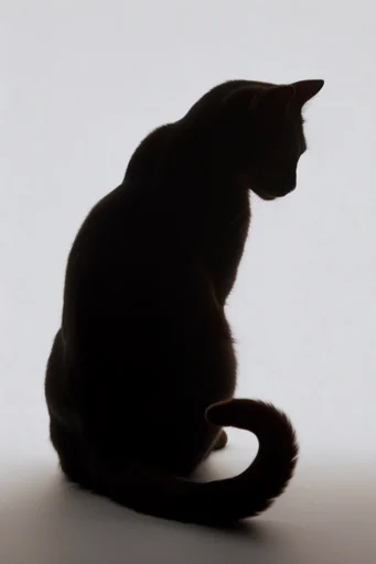 Ethereal Monochrome Silhouette style reference image — stark backlighting