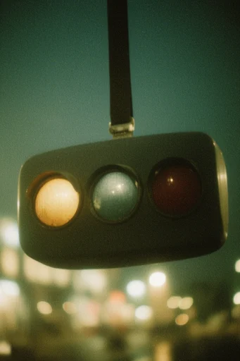 Cinematic Nocturnal Melancholy style reference image — nocturnal teal and amber