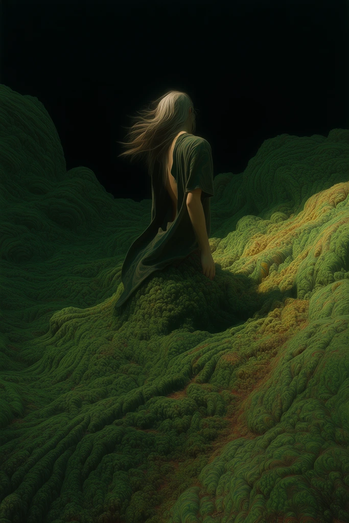 Surreal Botanical Synthesis style AI image example 1