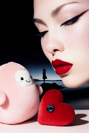 Clinical Avant-Garde Pop style reference image — avant-garde beauty photography