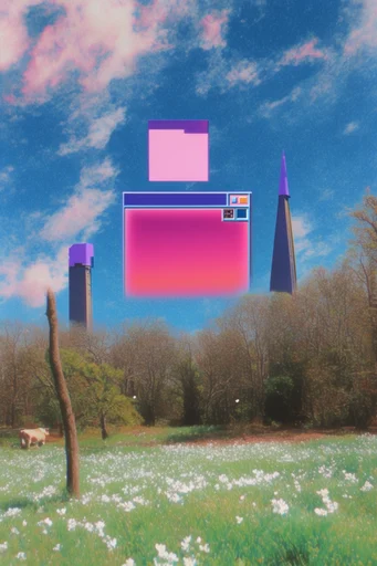 Corrupted Digital Dreamscape style AI image example 2