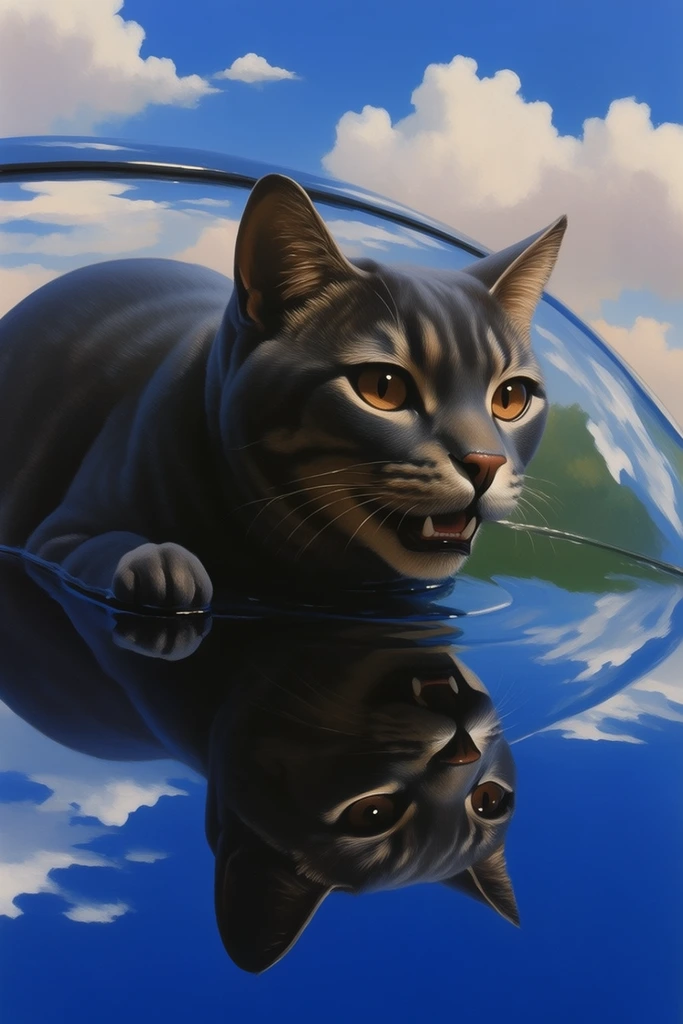 Luminous Surrealist Sky style AI image example 3
