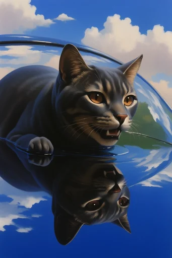 Luminous Surrealist Sky style AI image example 3