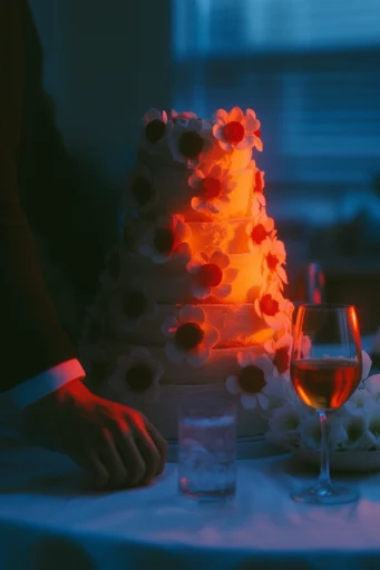 Cinematic Crimson Noir style reference image — shallow depth of field