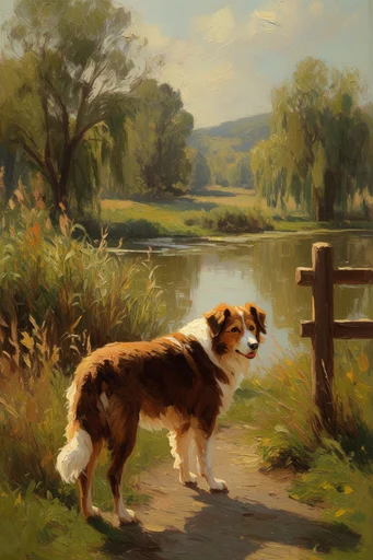 Luminous Impasto Pastoral style reference image — pastoral romanticism