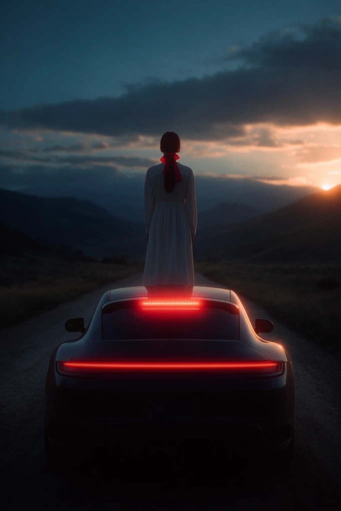 Cinematic Nocturnal Crimson style AI image example 1