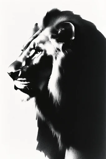 Stark Graphic Minimalism style reference image — bold graphic silhouette