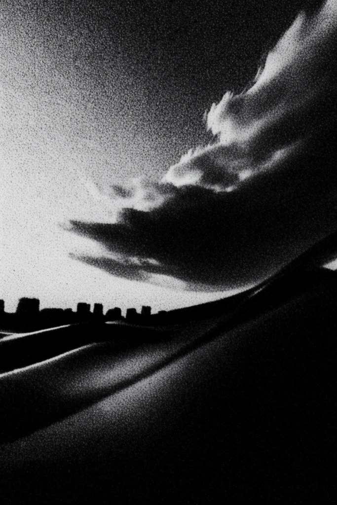 Ethereal Noir Stipple style AI image example 2