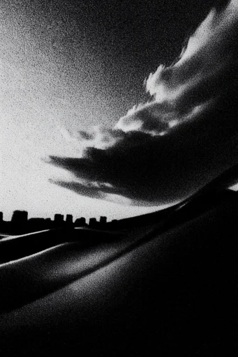 Ethereal Noir Stipple style AI image example 2