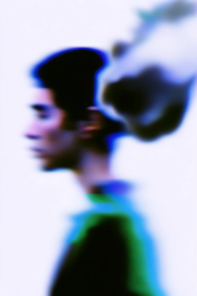 Ethereal Glitch Minimalist style AI image example 1