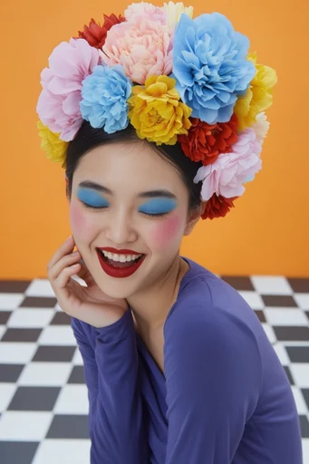 Vivid Surrealist Maximalism style reference image — whimsical staging