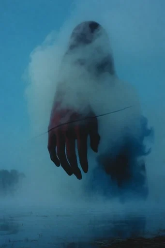 Ethereal Nocturnal Surrealism style reference image — dense fog